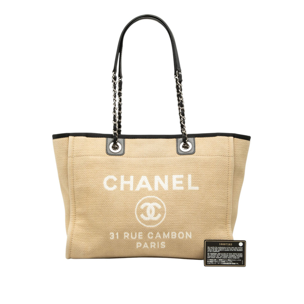 Pre-Loved Chanel Small Canvas Deauville Tote - Picture 8 of 8